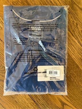Wink Maternity Scrub Top- Navy NWT
